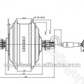 ชุดติดตั้งจักรยานไฟฟ้า HFG3635-0 ติดตั้งล้อหน้า 36V350W มอเตอร์รุ่นดุมเล็ก (ไม่รวมแบตเตอรี่) ฟรีจัดส่ง !!