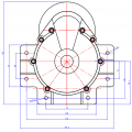 DCMotor 24V250W แกนยาว สำหรับทำ Wheel Chair 